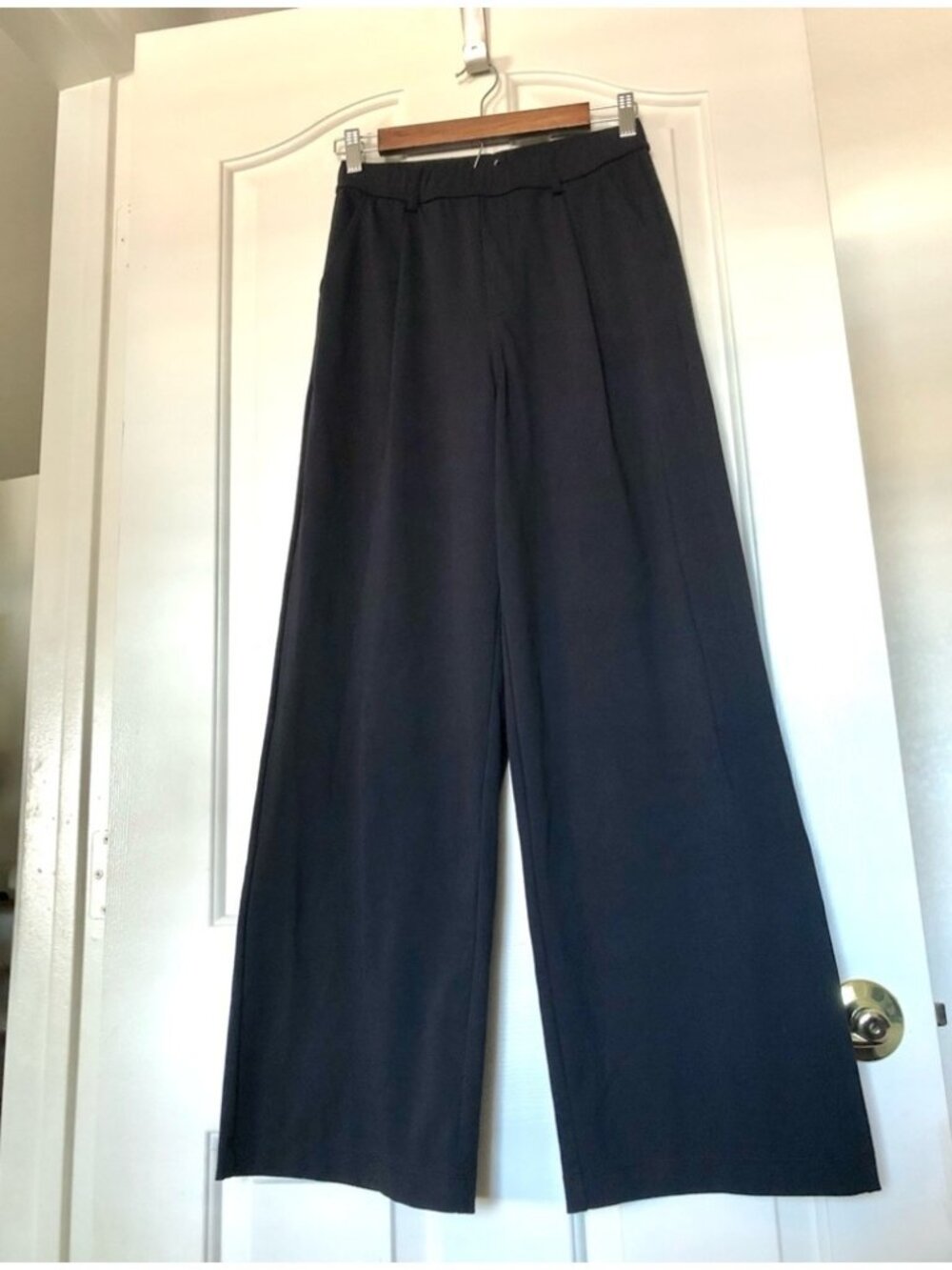Wide-Leg Black Women's Pants